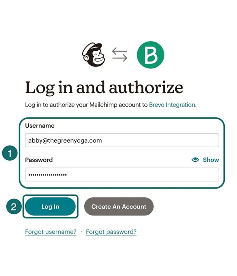 mailchimp accedi.